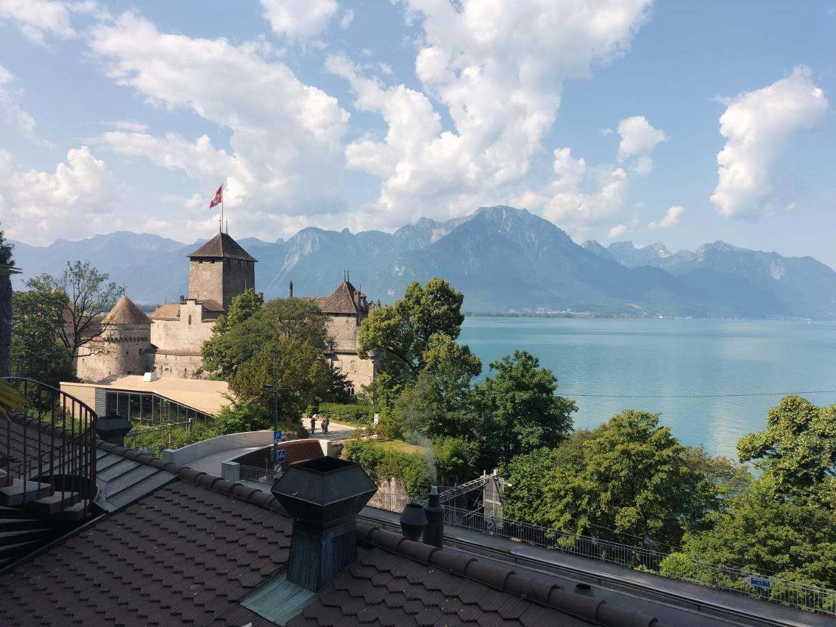 Castle View Aparthotel Veytaux Buitenkant foto