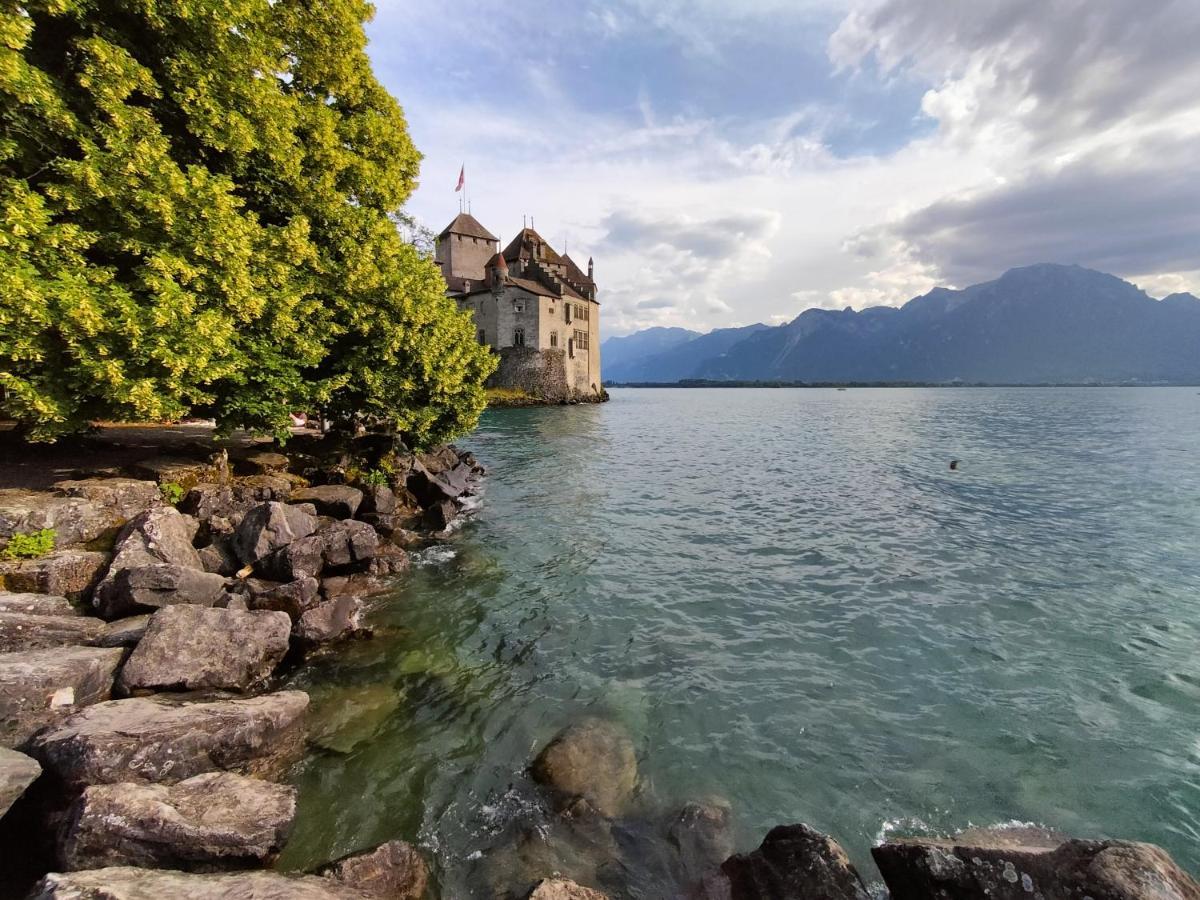 Castle View Aparthotel Veytaux Buitenkant foto
